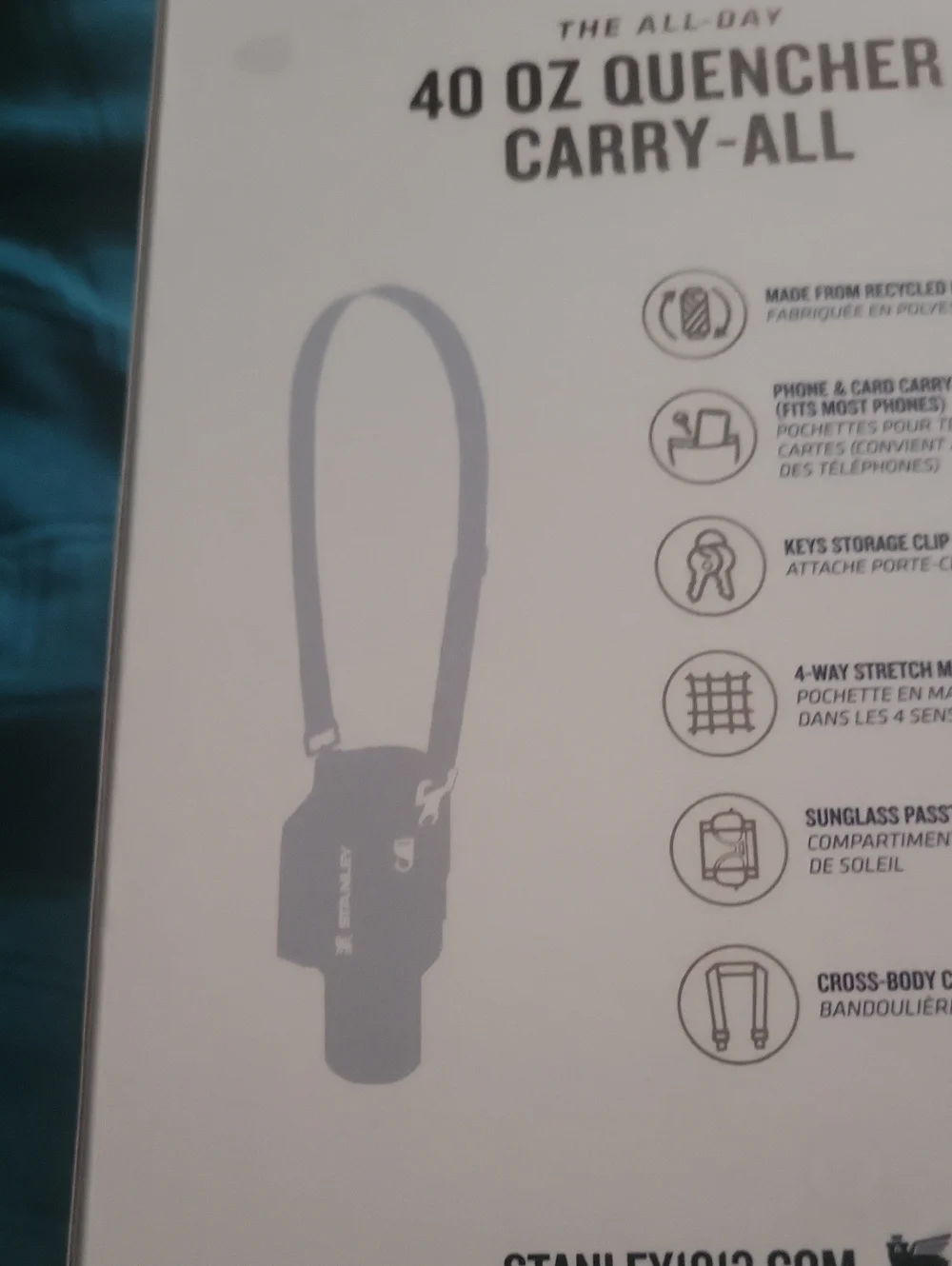 Stanley 40 Oz Quencher Carryall Hot Coral Boxed 3 Year warranty Fab